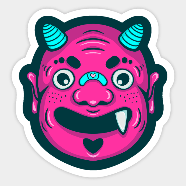 One and Oni Sticker by designofpi